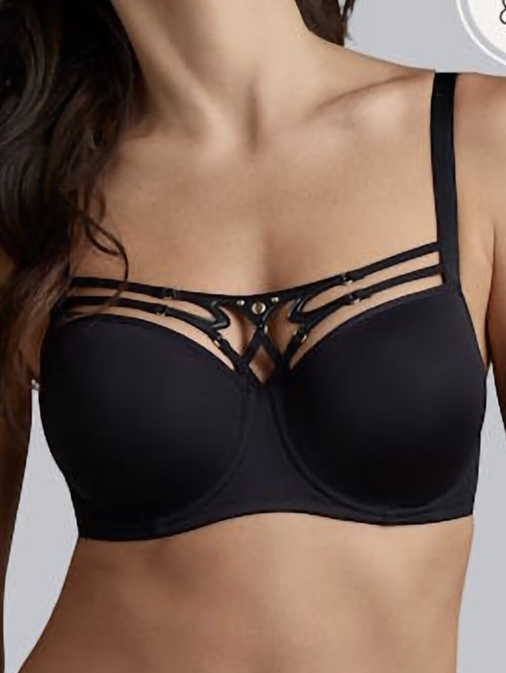 Marlies Dekkers Shieldmaiden Black Very Lightly Padded Bra 34DD 34E